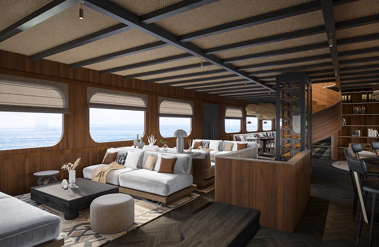 Yacht Interior - Living Area